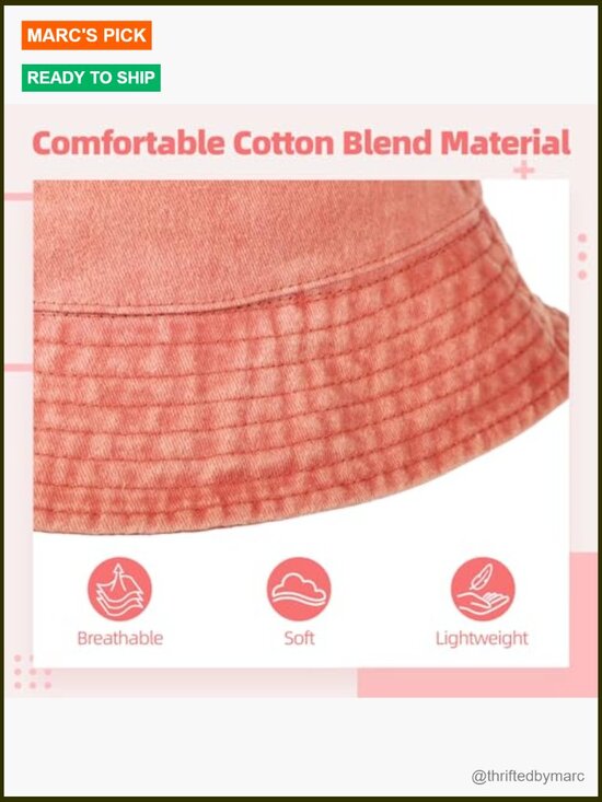 24 Pack Cotton Blend Bucket Hats - Adjustable Sun Hats for Men Women, Outdoor main image 5